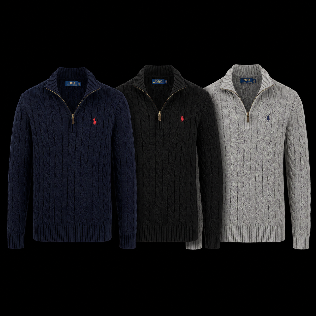 RLPH LREN Quarter-Zip Sweater