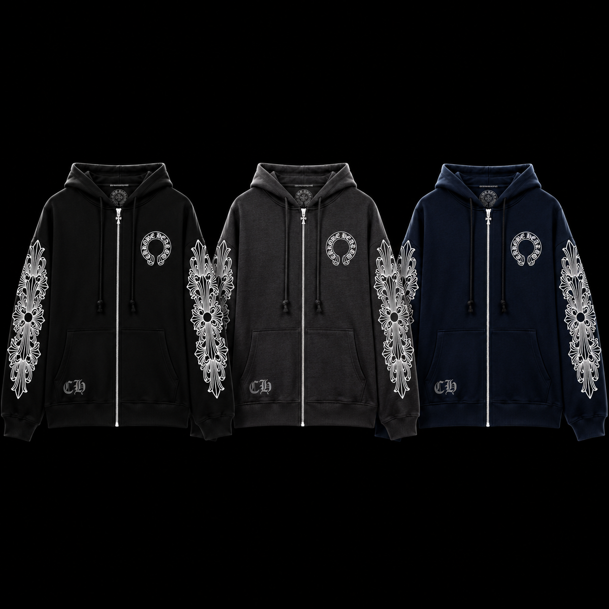 CHRM HRTS Zip-Up Hoodie